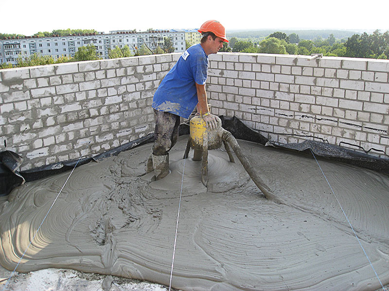 Монолитная теплоизоляция кровель