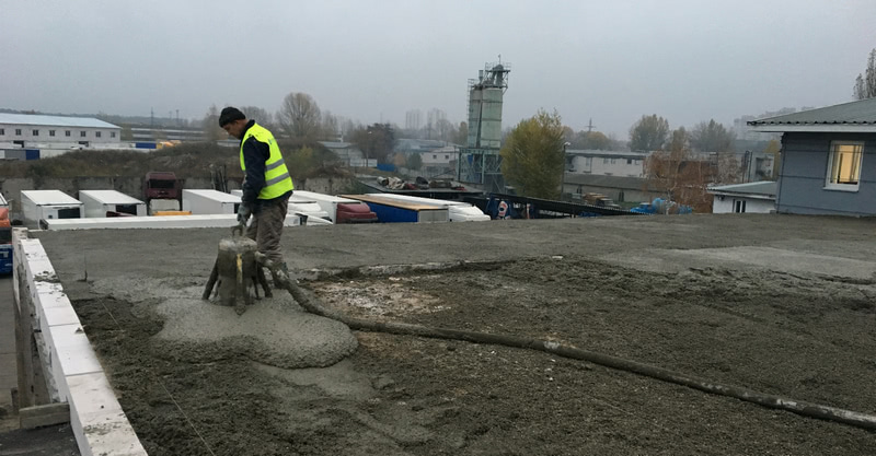 Монолитная теплоизоляция кровель