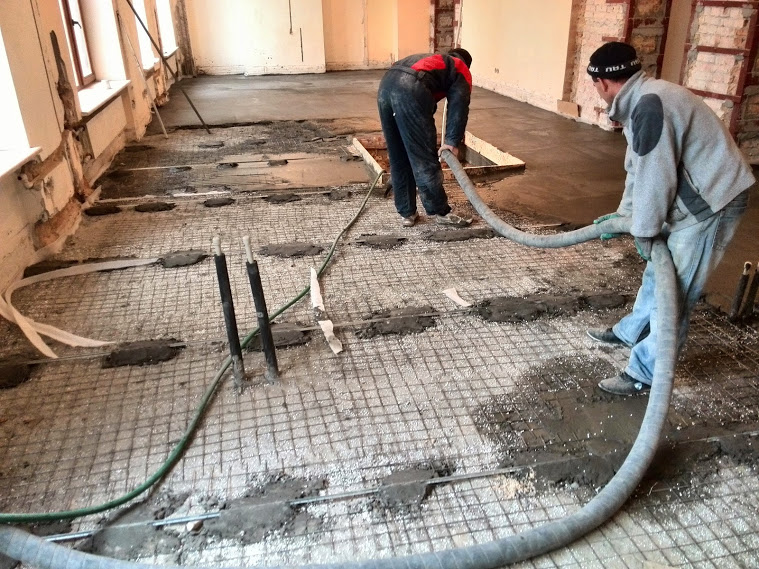 теплоизоляция пола пенобетоном