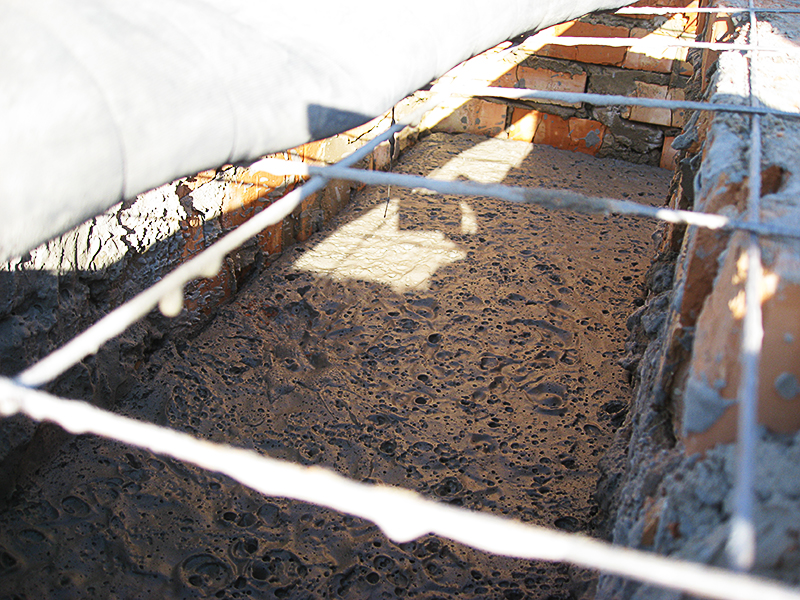 устройство стен из монолитного пенобетонаполистриролбетона