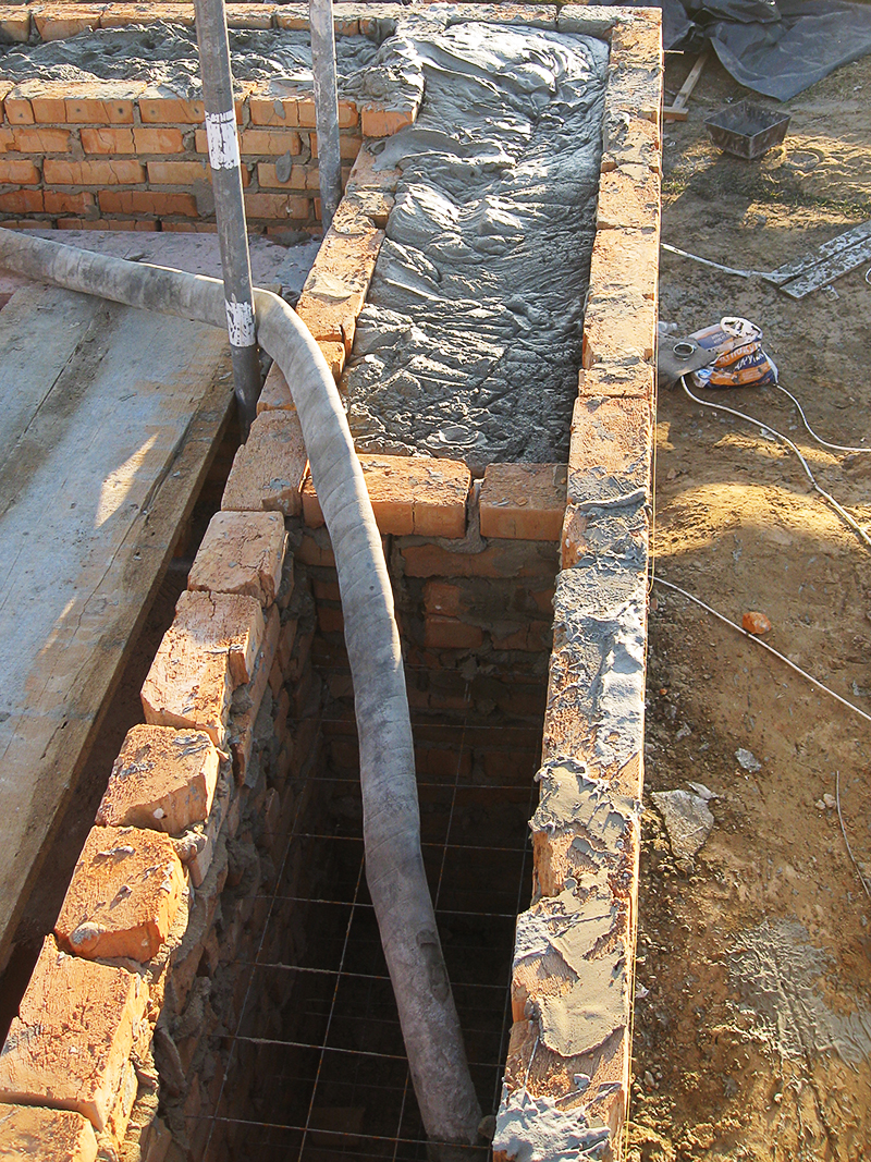 устройство стен из монолитного пенобетона