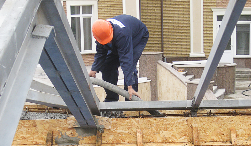 заполнение пустот пенобетоном